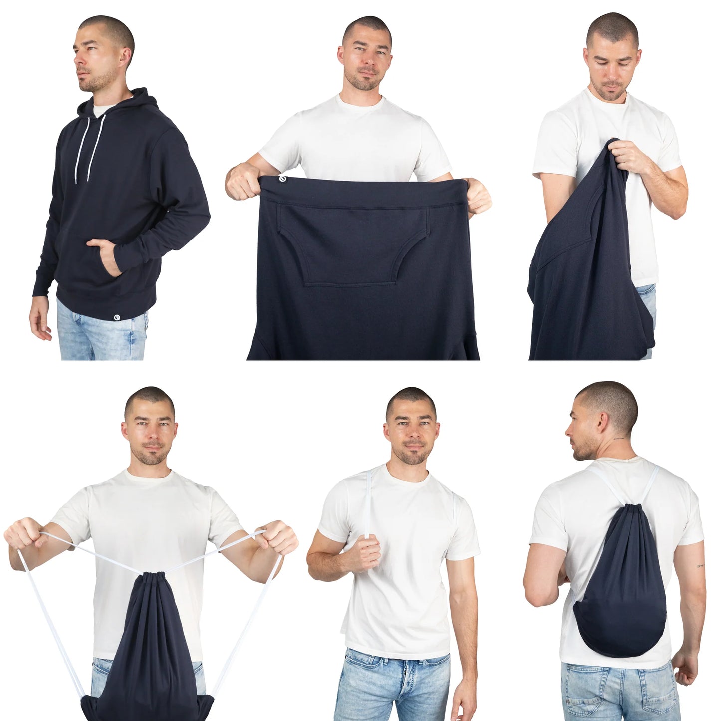 Hero Lite Hoodie Midnight Blue